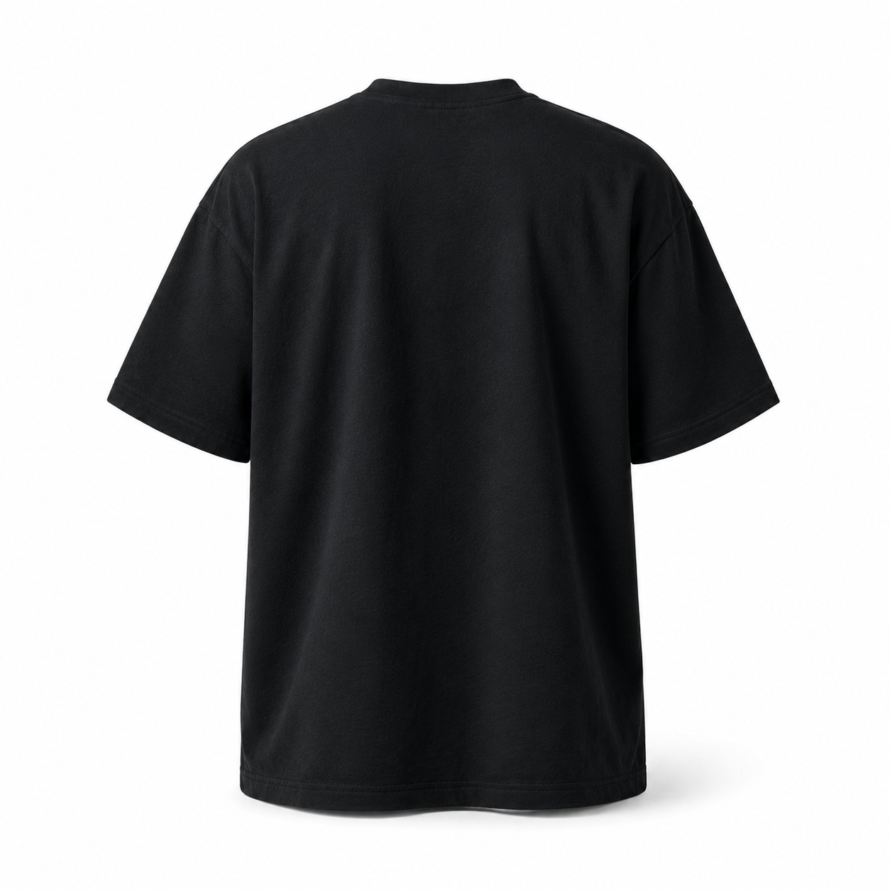 1HUNNA oversized heavyweight t-shirt navy gold back view