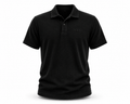 Premium Terry Polo - Black | 1HUNNA