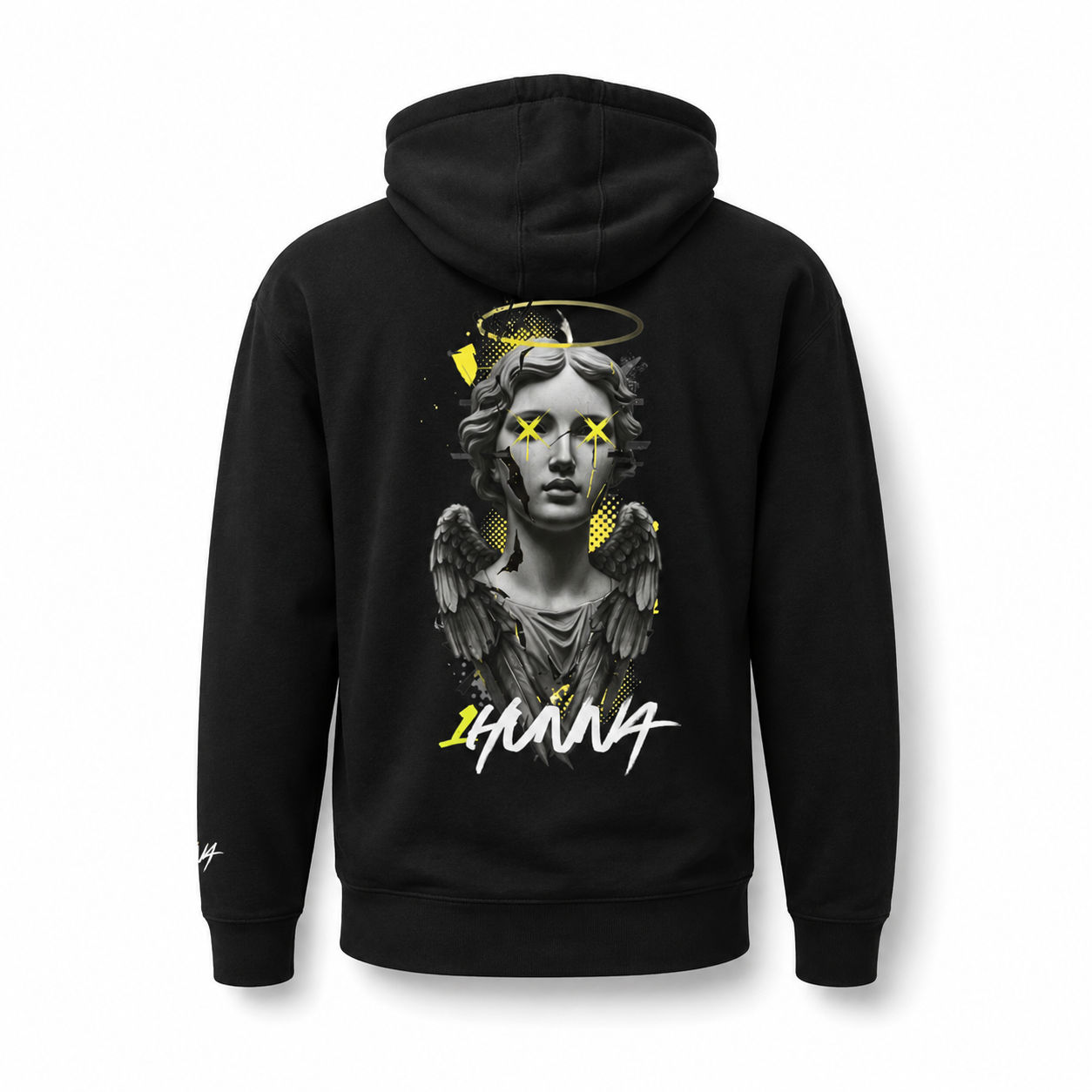 Gallery 002 Chaotic Angel Hoodie - Black | 1HUNNA