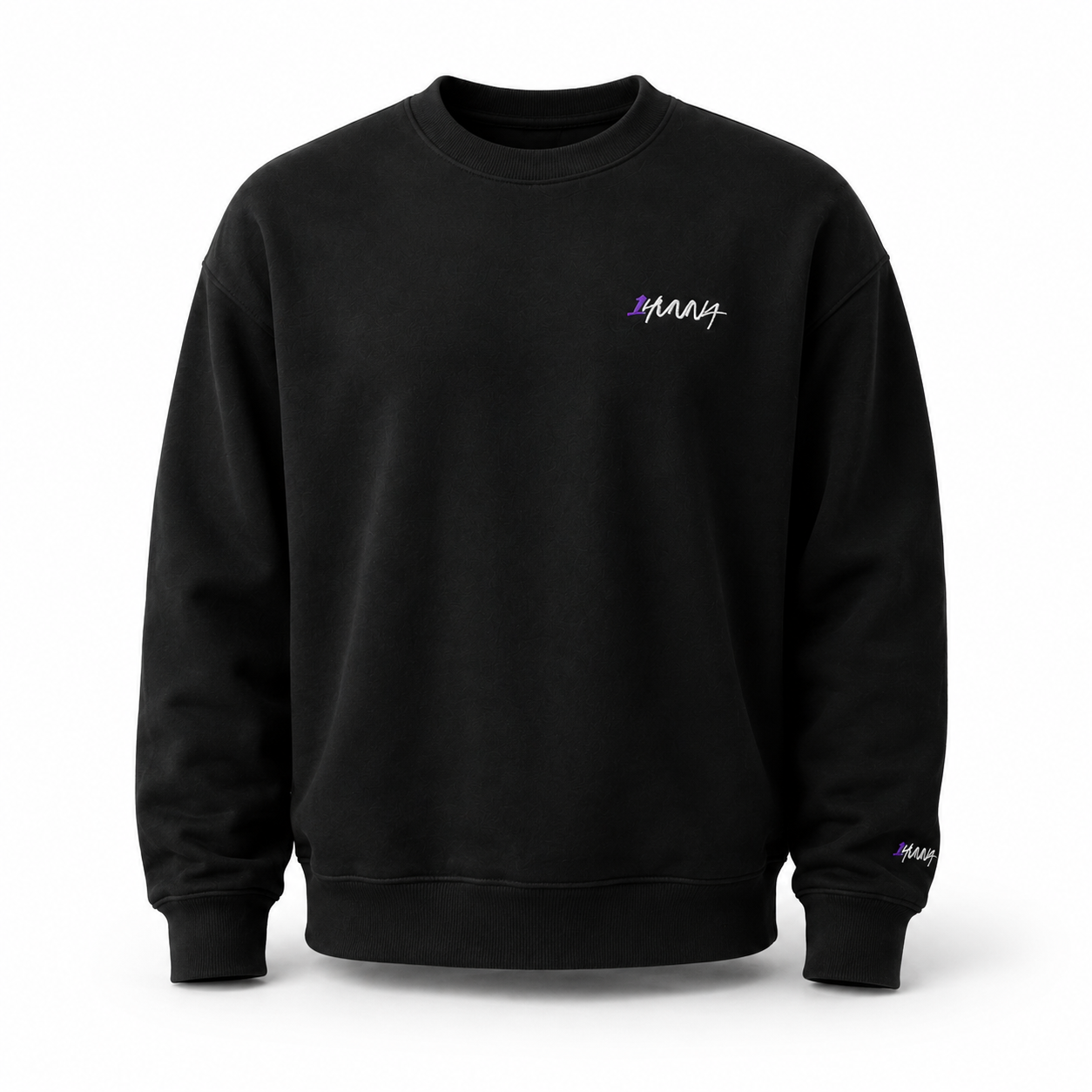 Sweatshirt Ethos 002 – Black/Purple | 1HUNNA