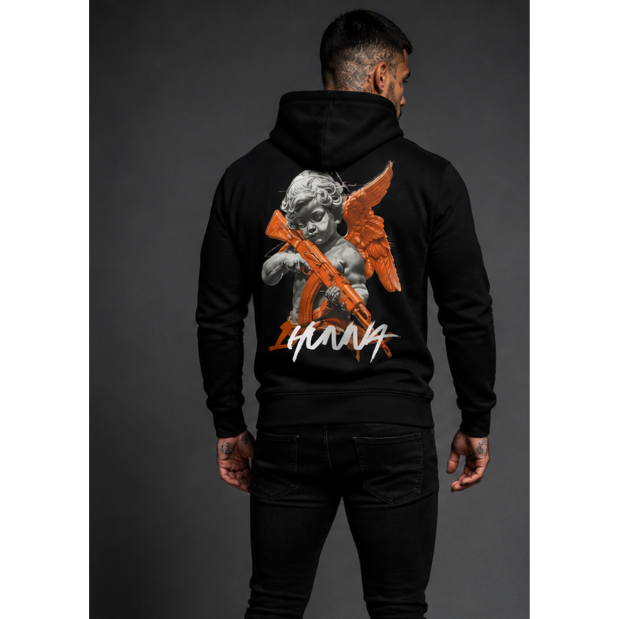 Gallery 001 Hoodie Faith Over Fear - Black | 1HUNNA