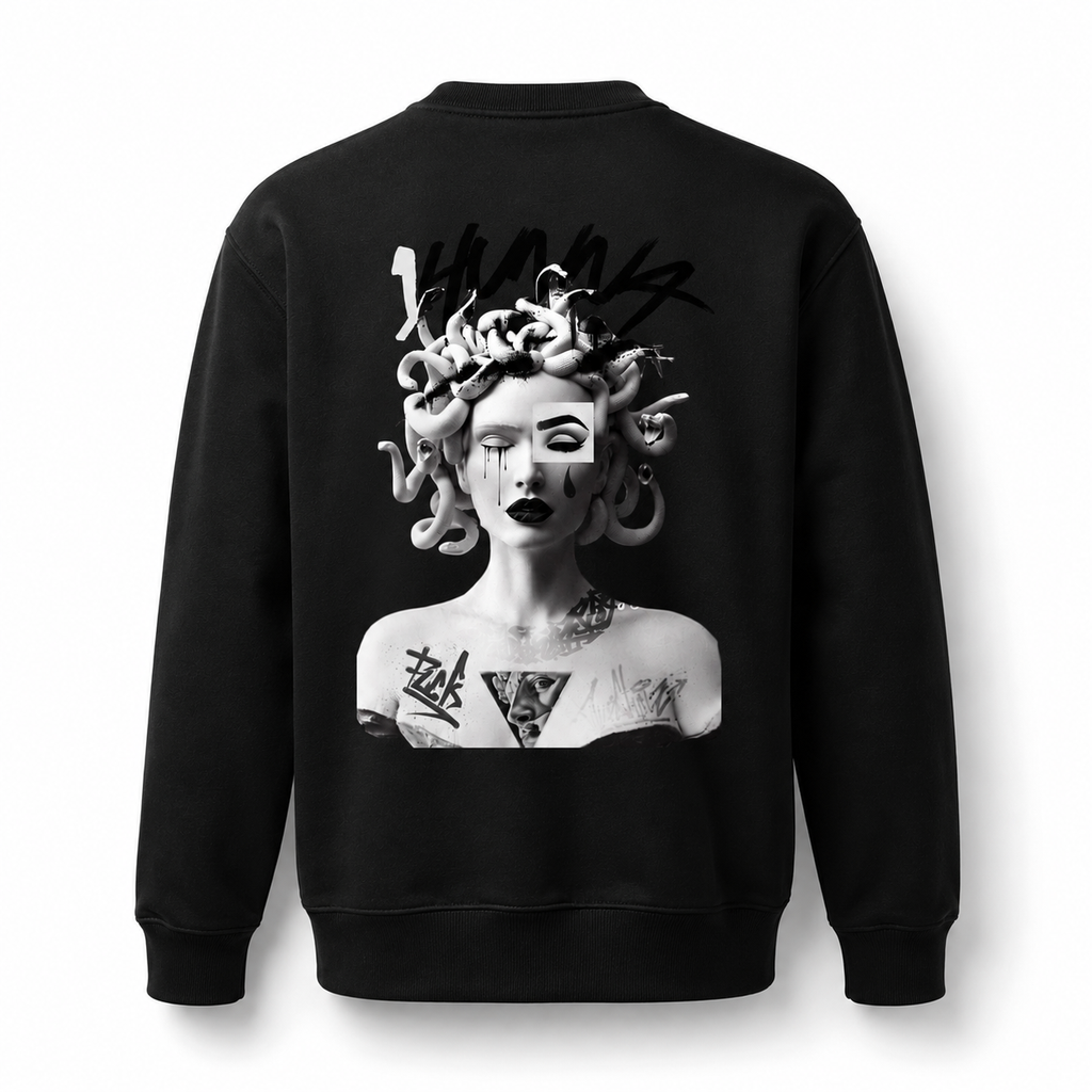 Queen of curses Gallery 005 Sweater - Black | 1HUNNA