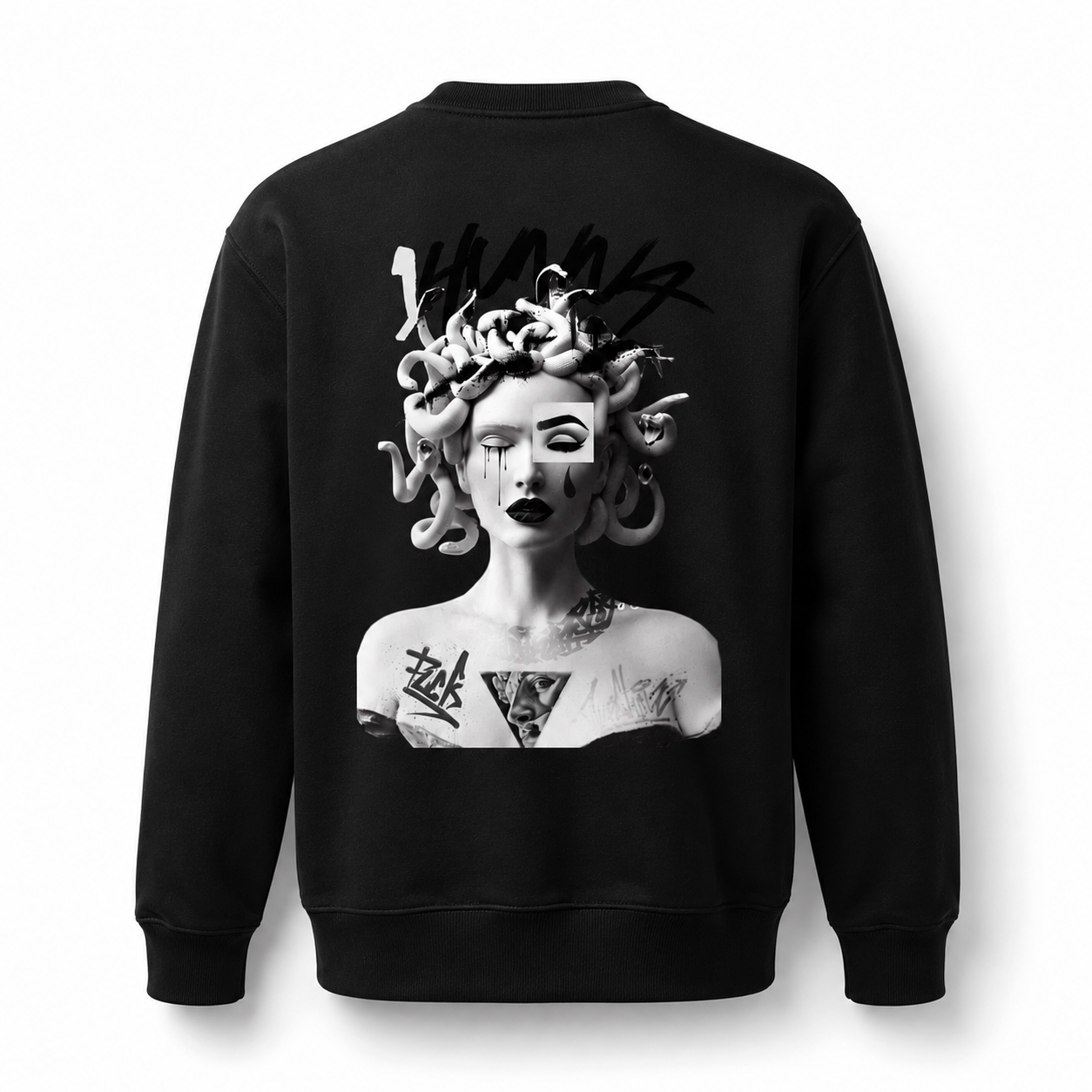 Queen of curses Gallery 005 Sweater - Black | 1HUNNA