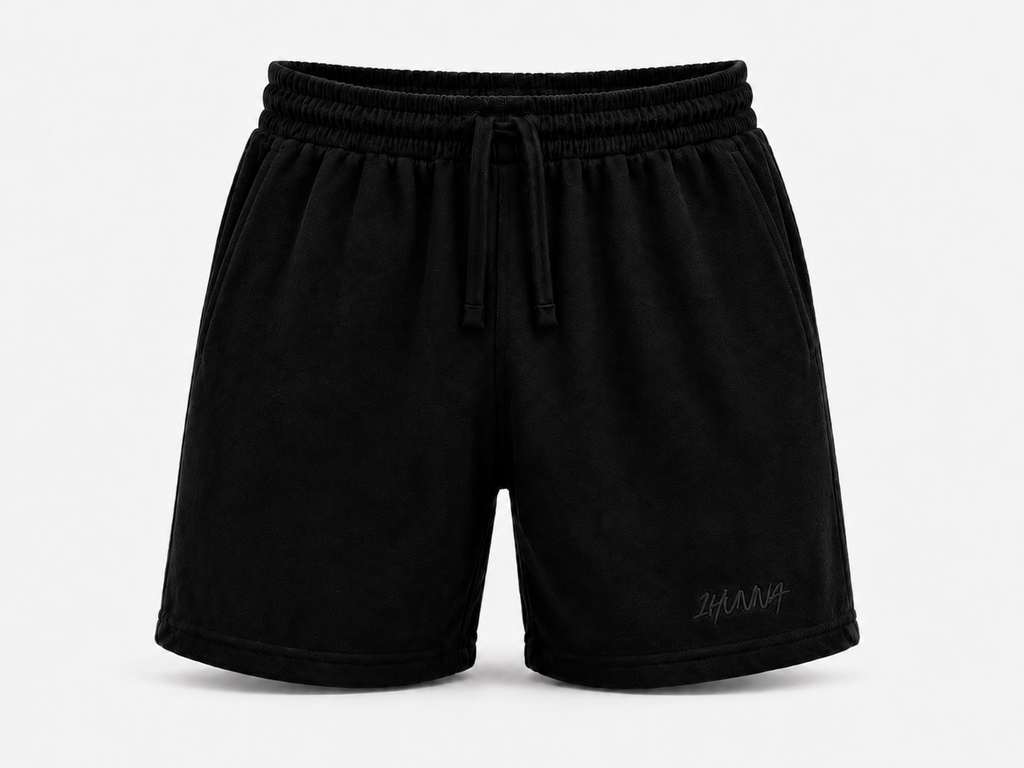 Terry Polo & Shorts -  Black | 1HUNNA