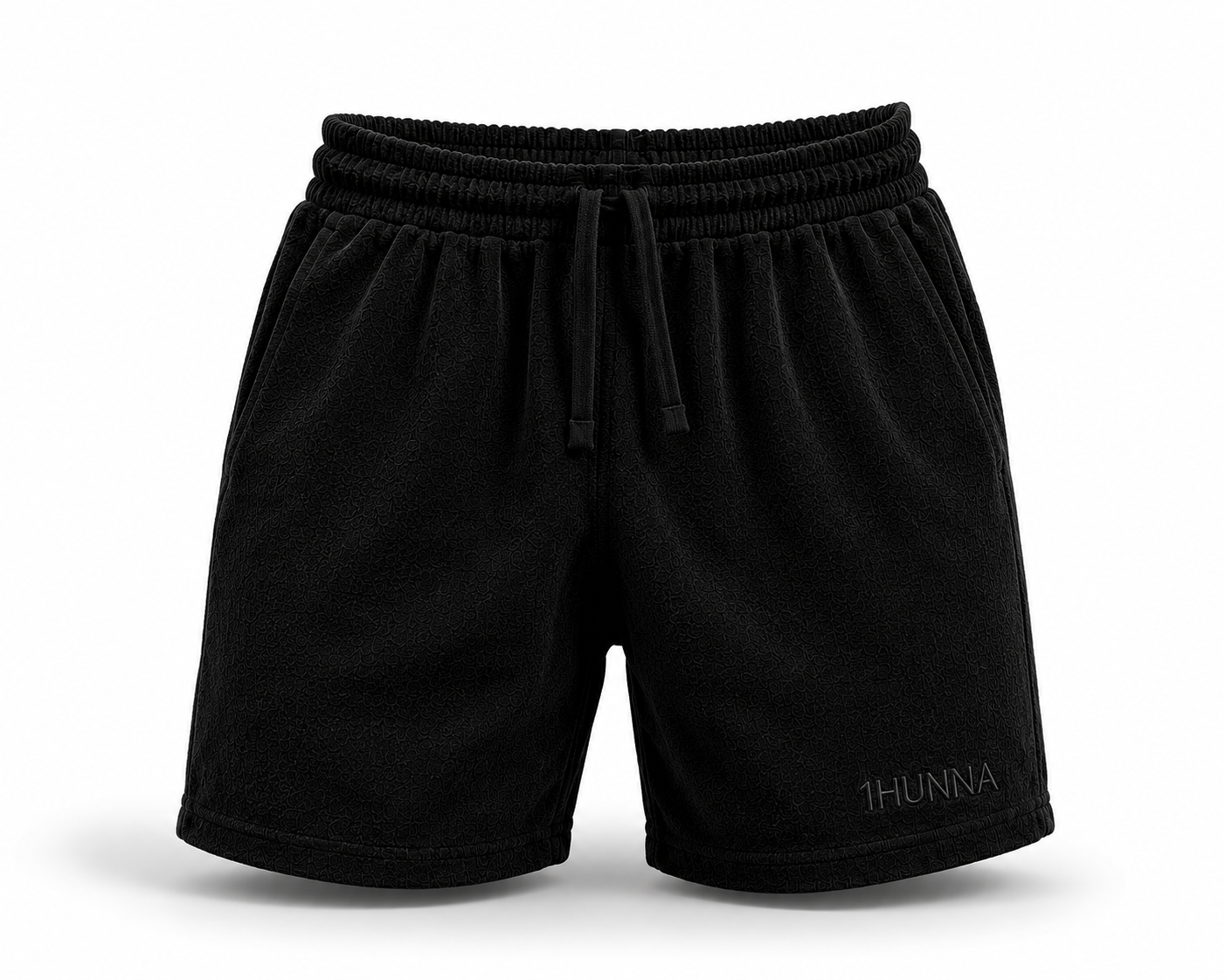 Premium Terry Shorts - Black | 1HUNNA