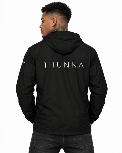 Casual 1HUNNA Windbreaker – Black