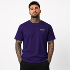 Signatures 009 T-shirt - Purple & Neon Yellow| 1HUNNA