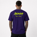 Signatures 009 T-shirt - Purple & Neon Yellow| 1HUNNA