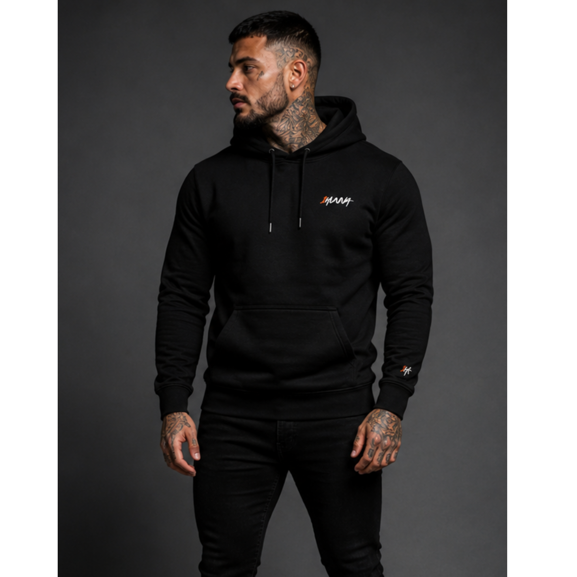 Gallery 001 Hoodie Faith Over Fear - Black | 1HUNNA