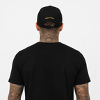 1HUNNA Signature Keep It Real Cap in zwart en goud – achterkant