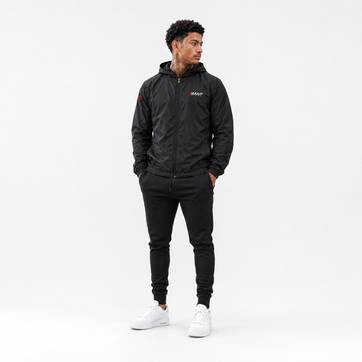 Signatures 001 Original Windbreaker - Black | 1HUNNA