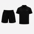 Terry Polo & Shorts -  Black | 1HUNNA