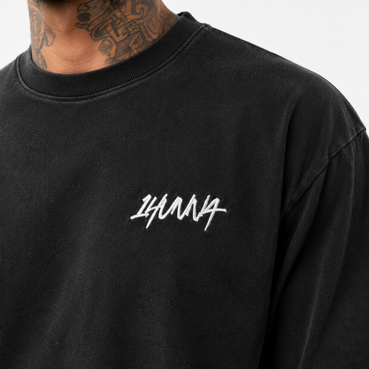 Heavyweight T-Shirt – Vintage Black | 1HUNNA