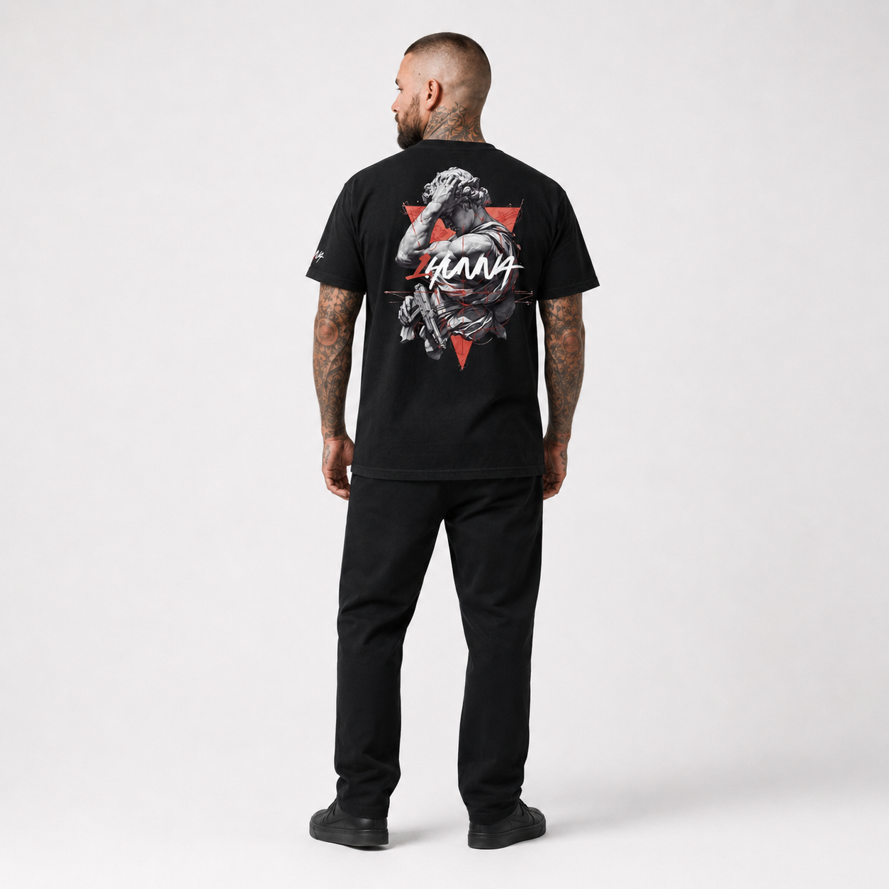 Gallery 001 Fallen Angel T-shirt - Black | 1HUNNA