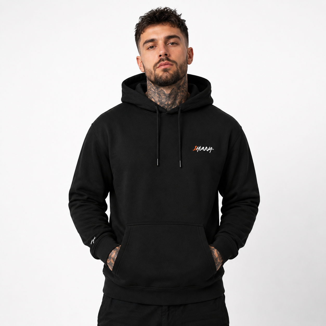 Gallery 001 Hoodie Faith Over Fear - Black | 1HUNNA