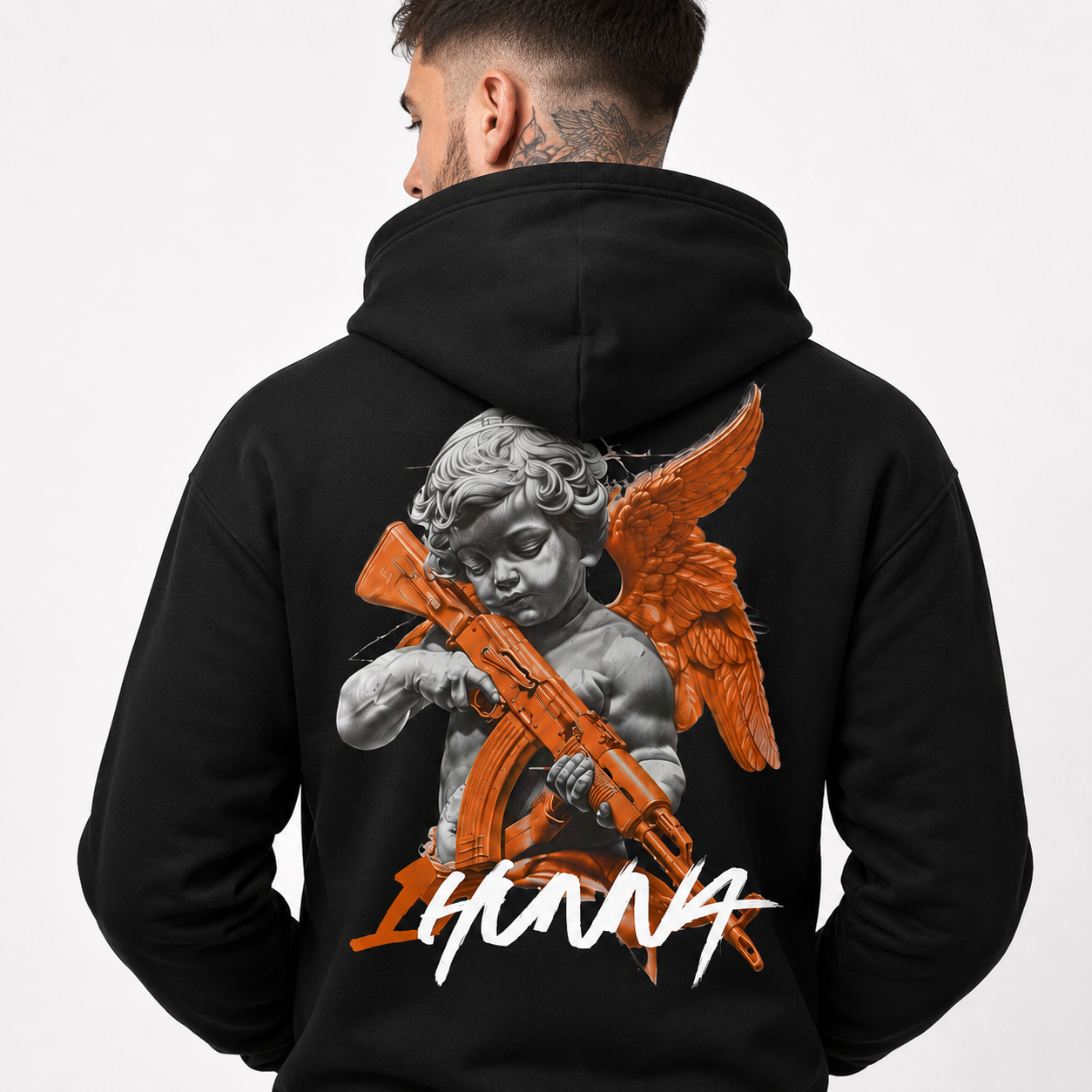 Gallery 001 Hoodie Faith Over Fear - Black | 1HUNNA