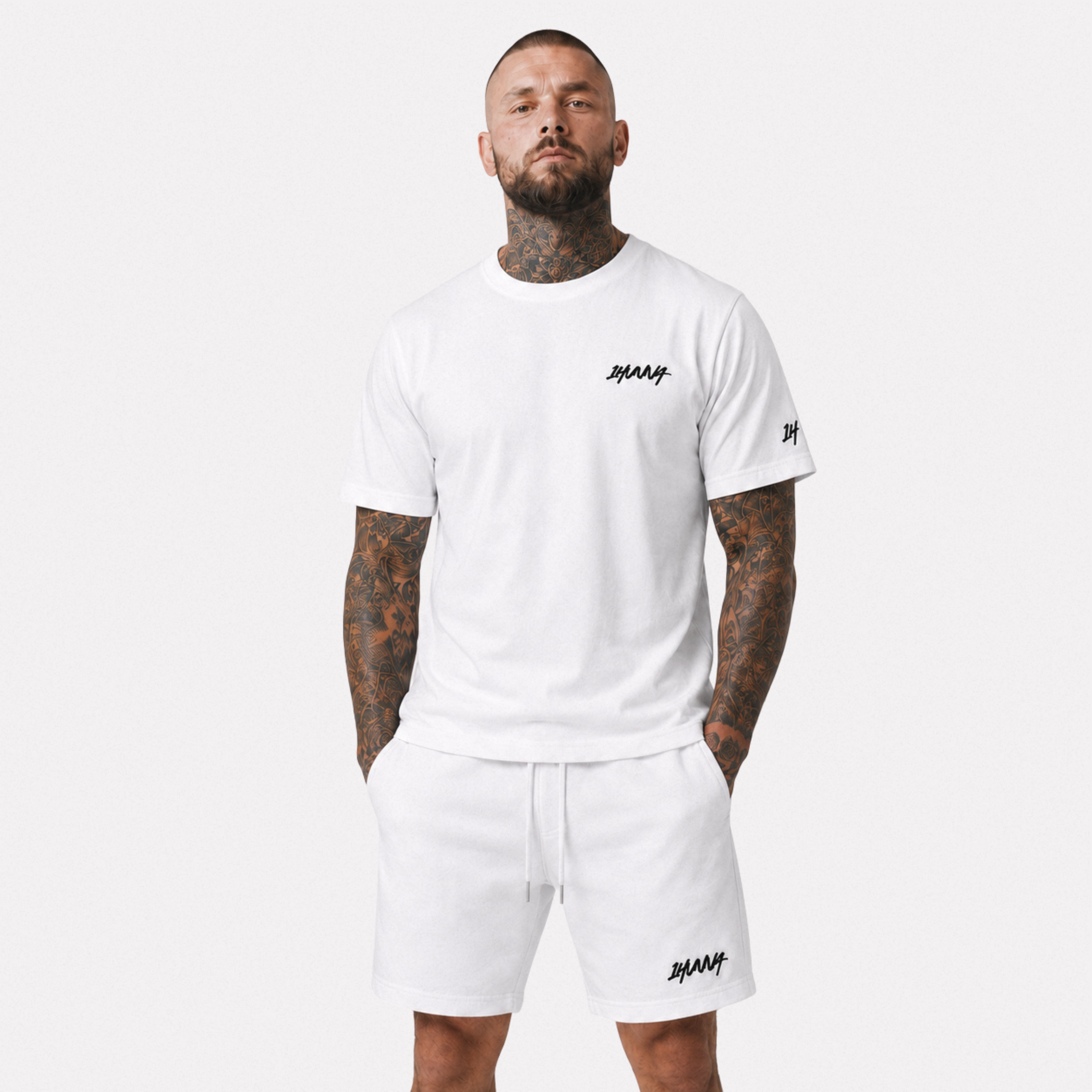 Casuals Heavyweight (306.8 g/m²) T-shirt -  White |  1HUNNA