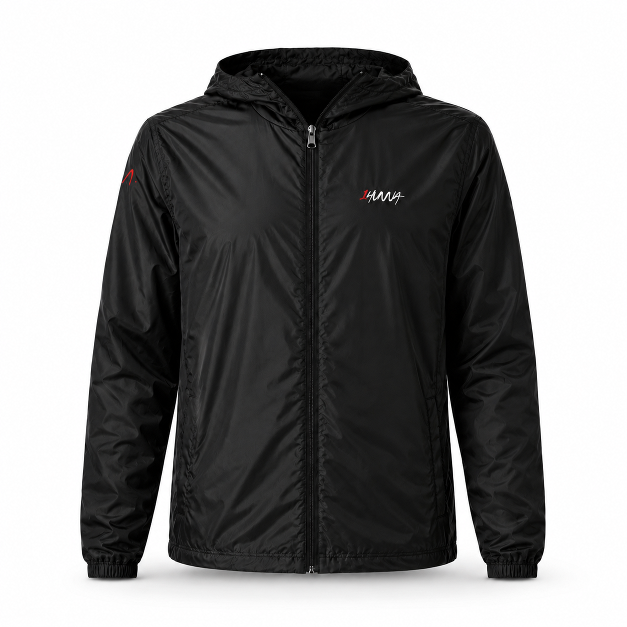 Singatures Windbreaker Red and White - Black | 1HUNNA